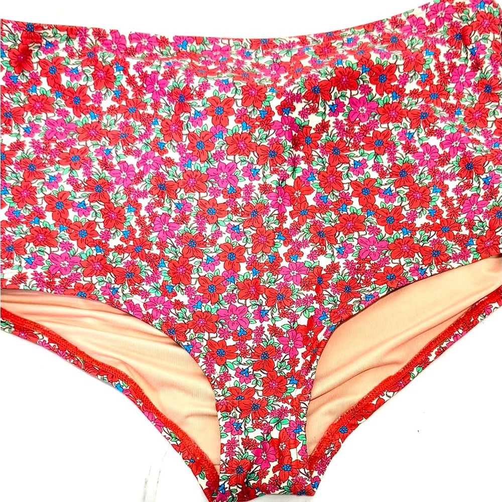 J. Crew Retro Printed high-waisted bikini bottom S - Picture 7 of 7
